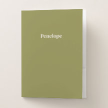 Olive Minimalist Personalized
