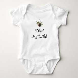 "Olive"My Yia Yia! Baby Bodysuit