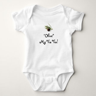 "Olive"My Yia Yia! Baby Bodysuit