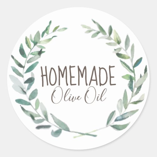 Olive Oil Bottle Rustic Vintage Wreath Craft Label