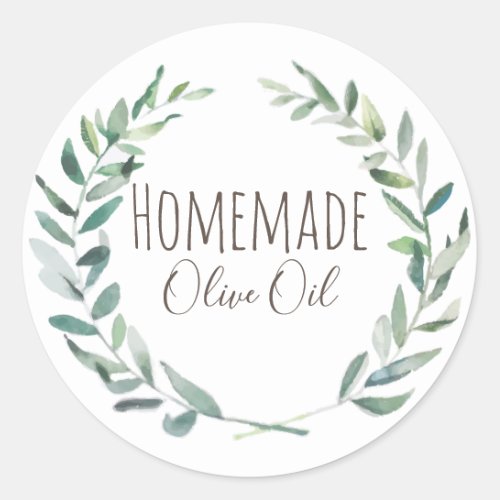 Olive Oil Bottle Rustic Vintage Wreath Craft Label