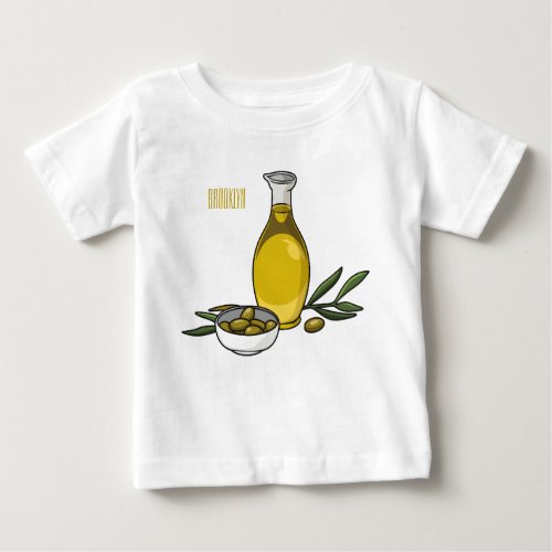 Olive oil cartoon illustration  baby T_Shirt