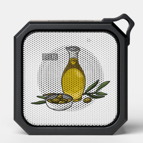 Olive oil cartoon illustration  bluetooth speaker