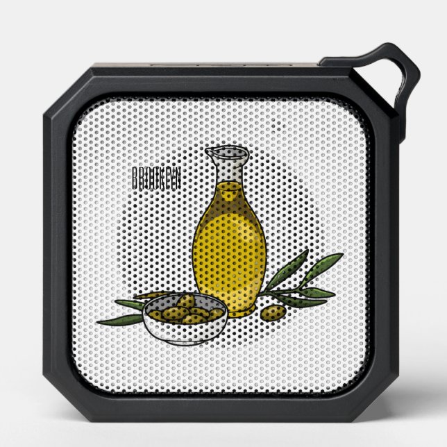 Olive oil cartoon illustration  bluetooth speaker (Front)