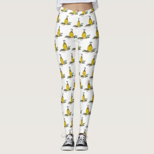 Olive oil cartoon illustration leggings