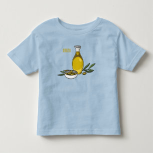 Olive oil cartoon illustration  toddler t-shirt