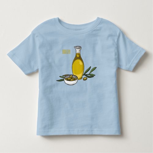 Olive oil cartoon illustration  toddler t_shirt