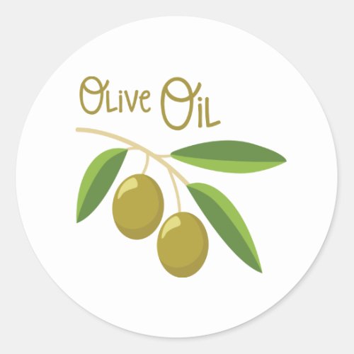 Olive Oil Classic Round Sticker