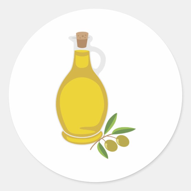 Olive Oil Classic Round Sticker (Front)