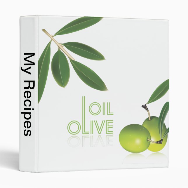Olive Oil EVOO For Chefs Binder (Front/Spine)