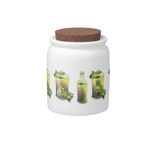 Olive Oil EVOO For Chefs Candy Jar (Front)