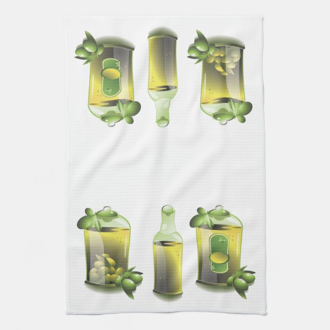 Olive Oil EVOO For Chefs Towel (Vertical)