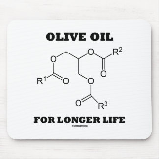 Olive Oil For Longer Life (Molecule) Mouse Pad