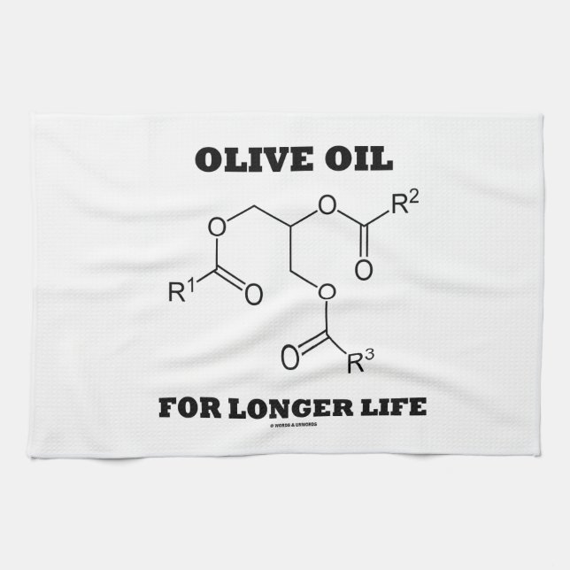 Olive Oil For Longer Life (Molecule) Towel (Horizontal)