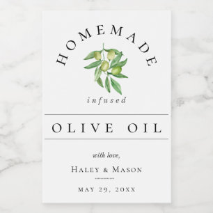 Olive Oil Mini Bottle Label