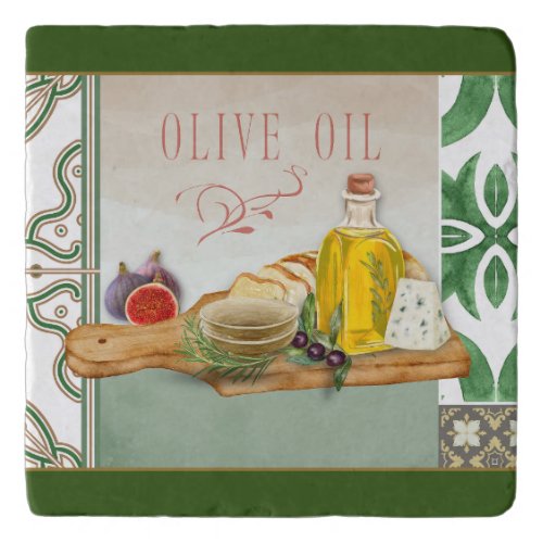 Olive Oil Patchwork Trivet