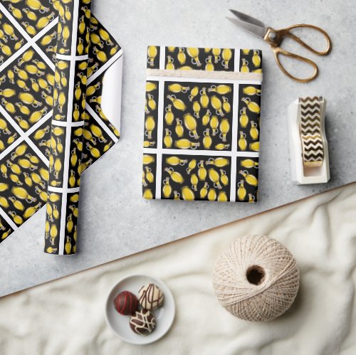 Olive oil pattern wrapping paper