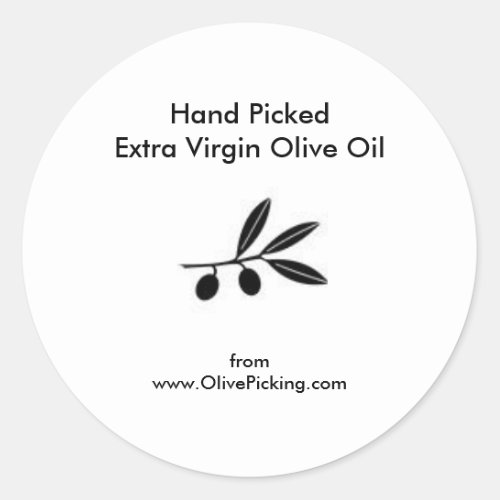 Olive Oil Spray Classic Round Sticker