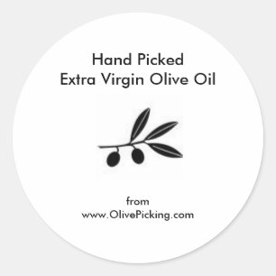 Olive Oil Spray Classic Round Sticker