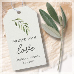 Olive Oil Wedding Favor Gift Tags