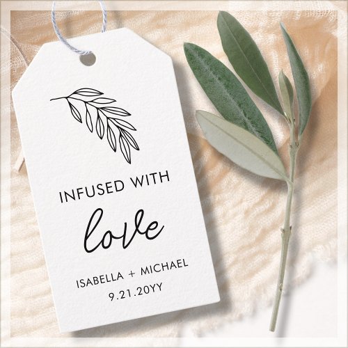 Olive Oil Wedding Favor Gift Tags