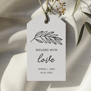 Olive Oil Wedding Favor Labels