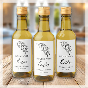 Olive Oil Wedding Favor Labels