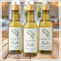 Olive Oil Wedding Favor Labels