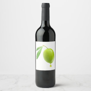 Olive oil wine label