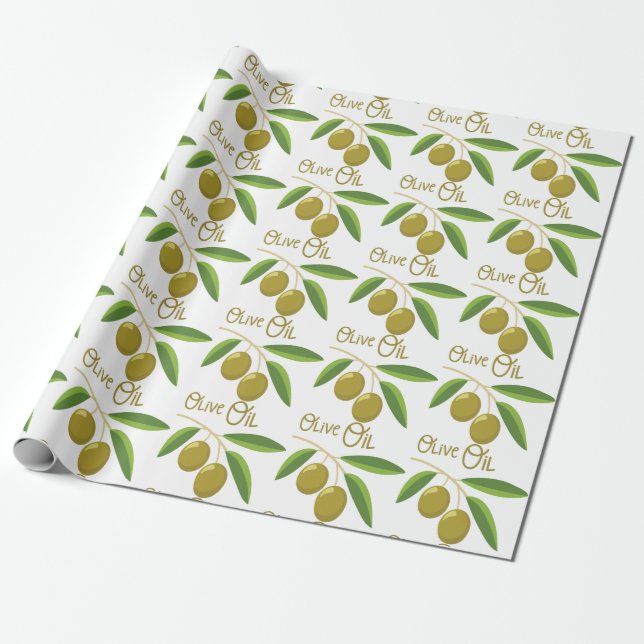Olive Oil Wrapping Paper (Unrolled)