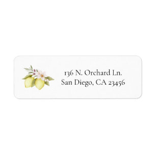 Olive Orchard Return Address Label