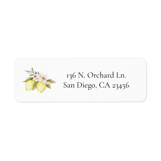 Olive Orchard Return Address Label (Front)