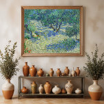 Olive Orchard, Vincent van Gogh   Poster<br><div class="desc">This is a late work by Vincent van Gogh executed at a time when his style was at its most agitated and expressive. It is one of a series of olive orchards painted while the artist was a patient at the asylum at Saint Rémy in Provence, where he had committed...</div>