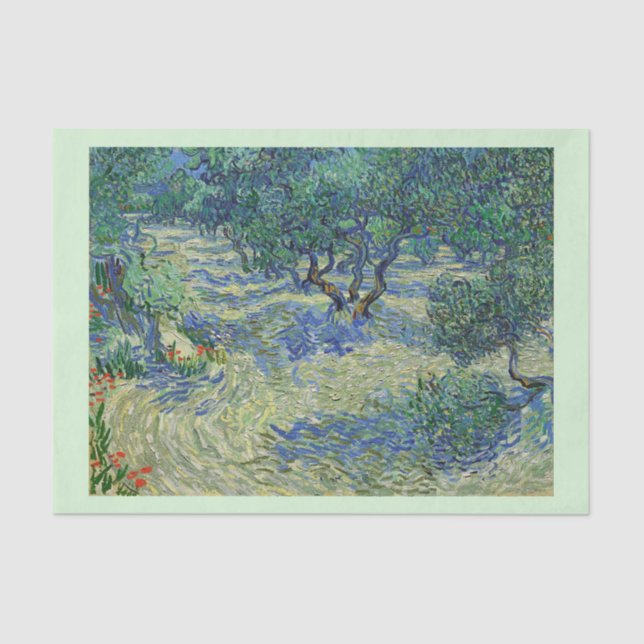 Olive Orchard, Vincent van Gogh Tissue Paper (Front)