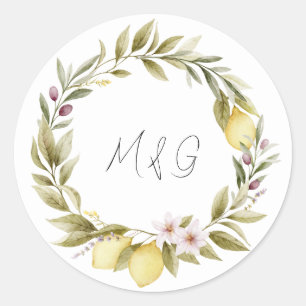 Olive Orchard Wedding Sticker
