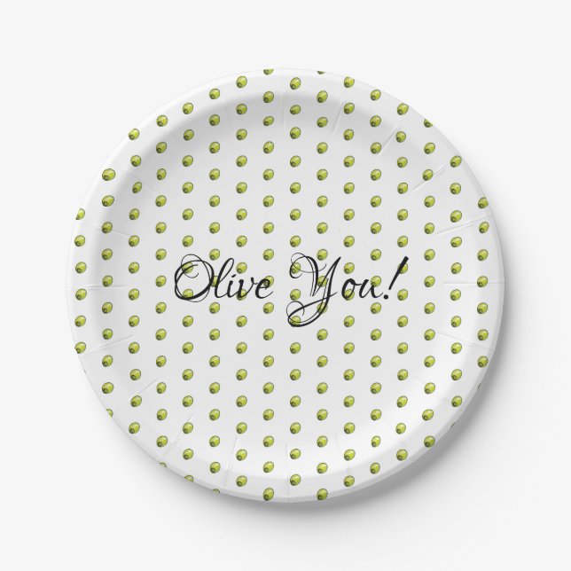 Olive Paper Plates (Front)