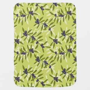 Olive Pattern Baby Blanket