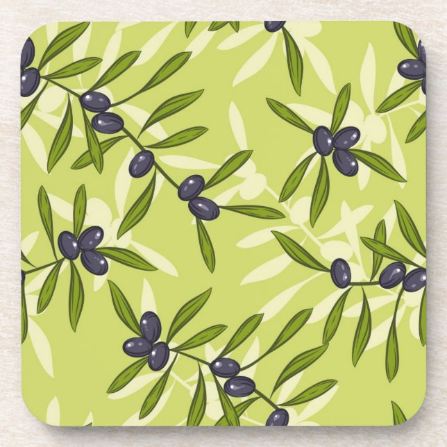 Olive Pattern Coaster (Front)