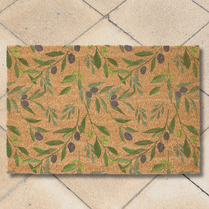 Olive Pattern Fiber Doormat