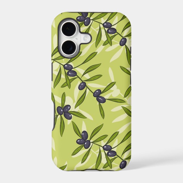 Olive Pattern Iphone Case (Back)