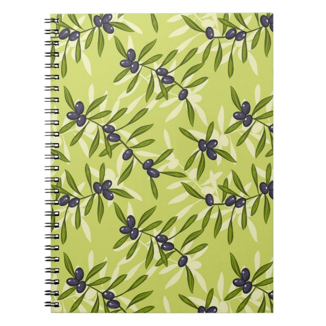 Olive Pattern Notebook (Front)