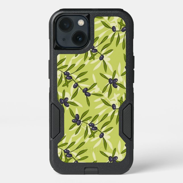 Olive Pattern Otterbox iPhone Case (Back)