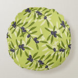 Olive Pattern Round Pillow