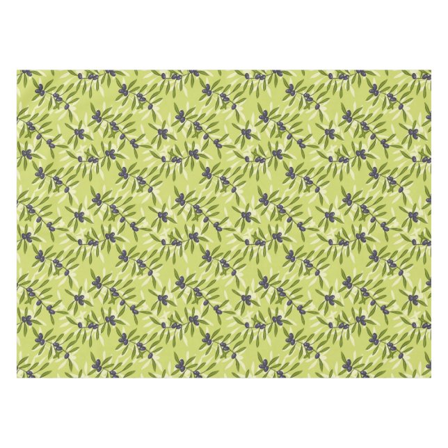 Olive Pattern Tablecloth (Front (Horizontal))