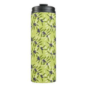 Olive Pattern Thermal Tumbler