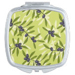 Olive Pattern Vanity Mirror