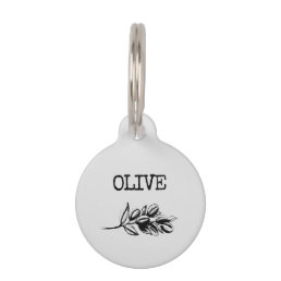 Olive Pet ID Tag