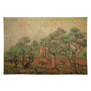 Olive Picking by Vincent van Gogh Cloth Placemat