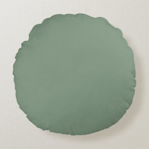 Olive Pistachio Green Christmas  Round Pillow