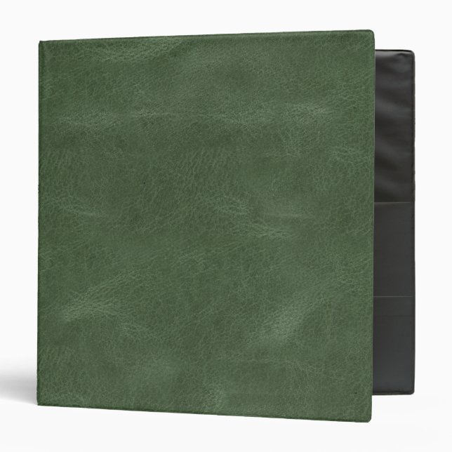 Olive Pistachio Green Christmas Texture 3 Ring Binder (Front/Inside)